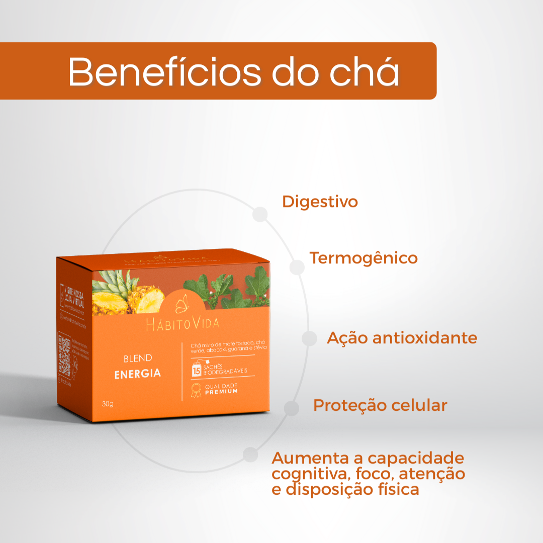 Blend de Chá Energia - 15 Sachês