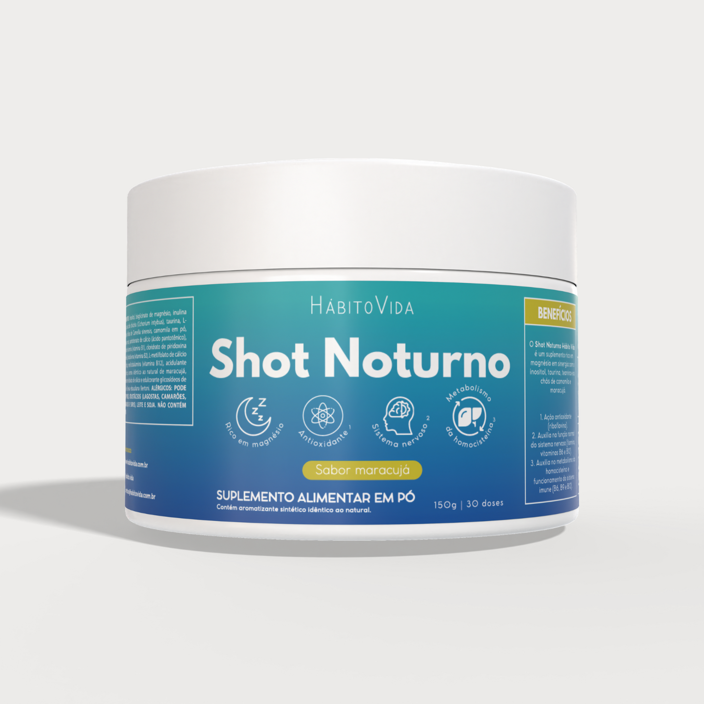 Kit com Shots Matinal e Noturno - Hábito Vida