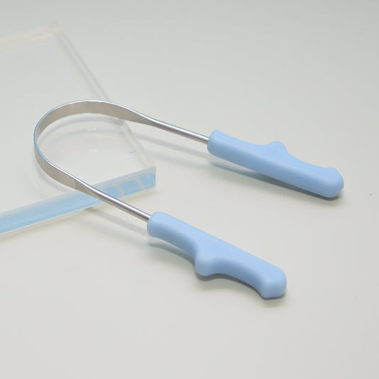 Raspador de Língua Pequeno Azul Claro - para Crianças