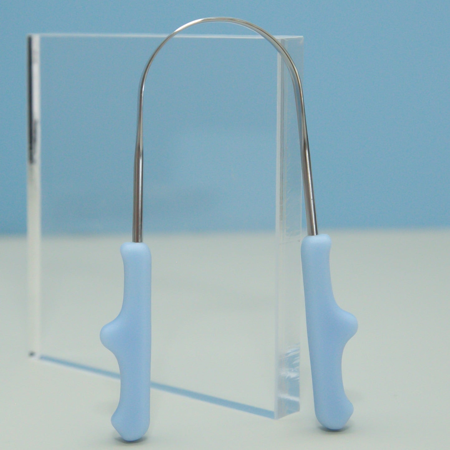 Raspador de Língua Pequeno Azul Claro - para Crianças