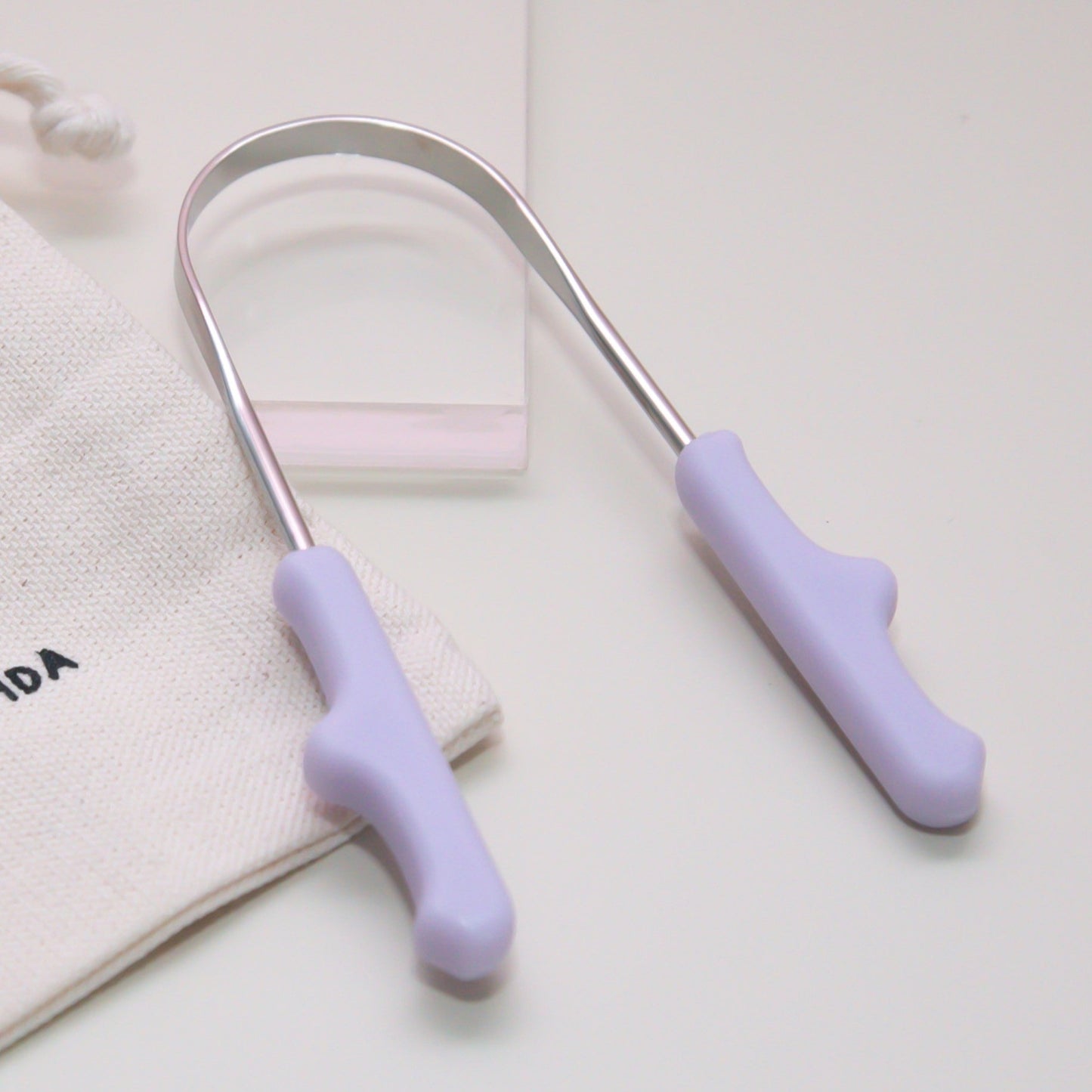 Raspador de Língua Pequeno Roxo - para Crianças