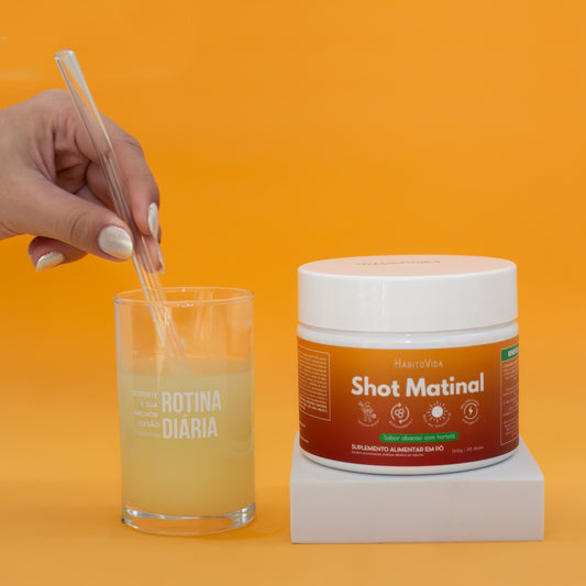 Kit Rotina Matinal - Combo 2 - Shot Matinal / Copinho para Shot / Raspador de Língua