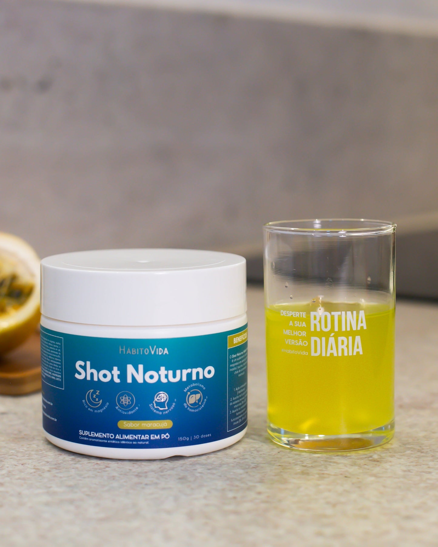 Kit com Shots Matinal e Noturno - Hábito Vida