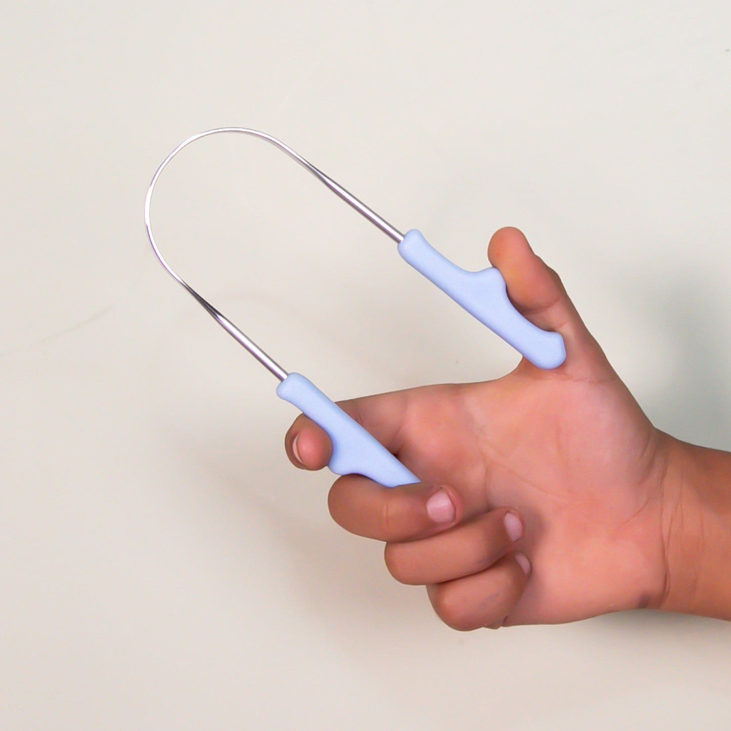 Raspador de Língua Pequeno Azul Claro - para Crianças