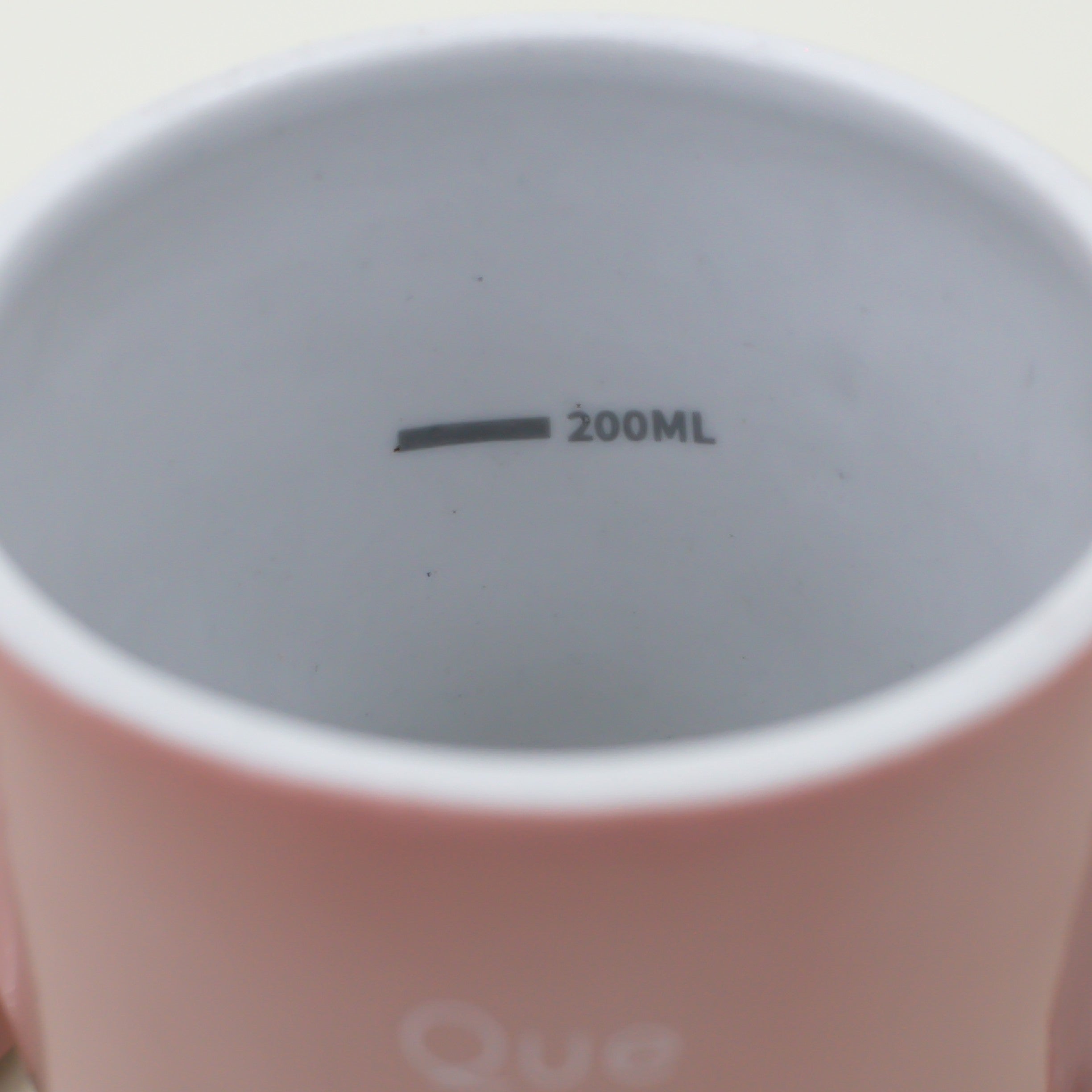 Caneca Porcelana Rosa - com Tampa - 300ml