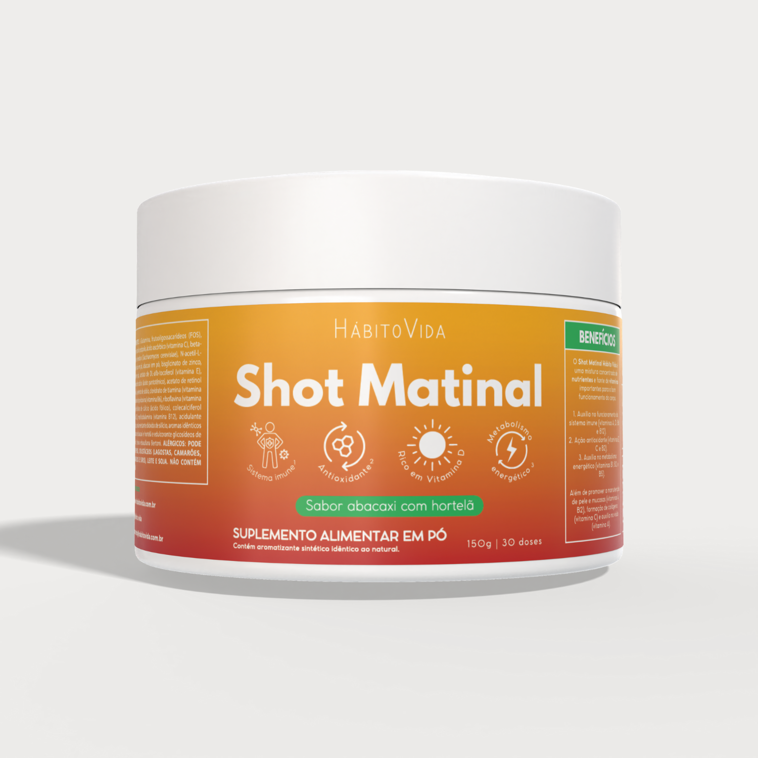 Kit com Shots Matinal e Noturno - Hábito Vida