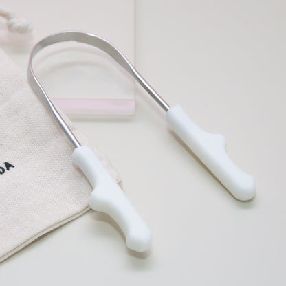 Raspador de Língua Pequeno Branco - para Crianças