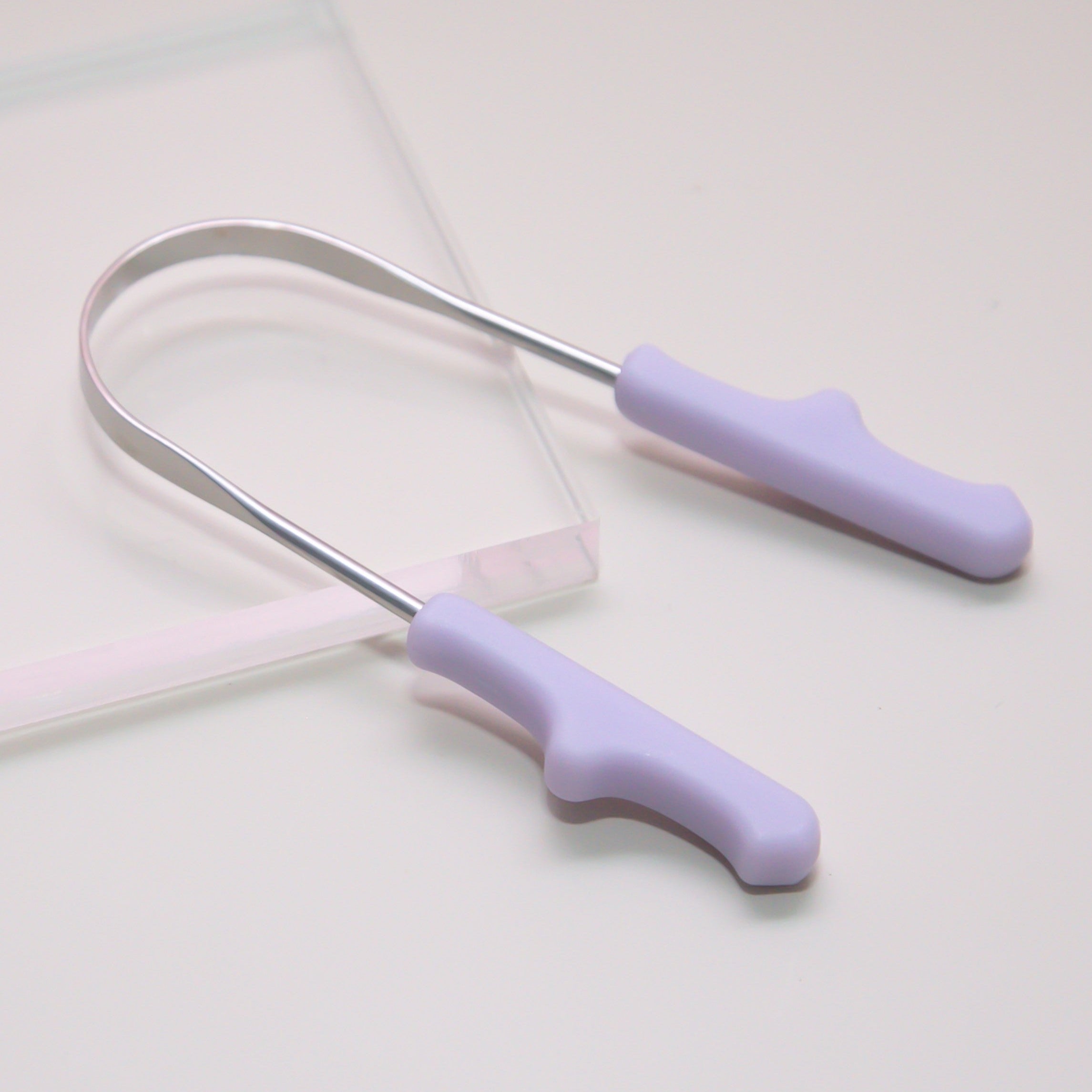 Raspador de Língua Pequeno Roxo - para Crianças