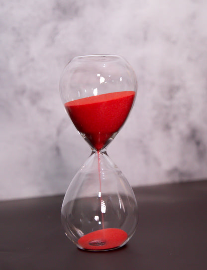 Ampulheta Criativa de Vidro - 5 minutos
