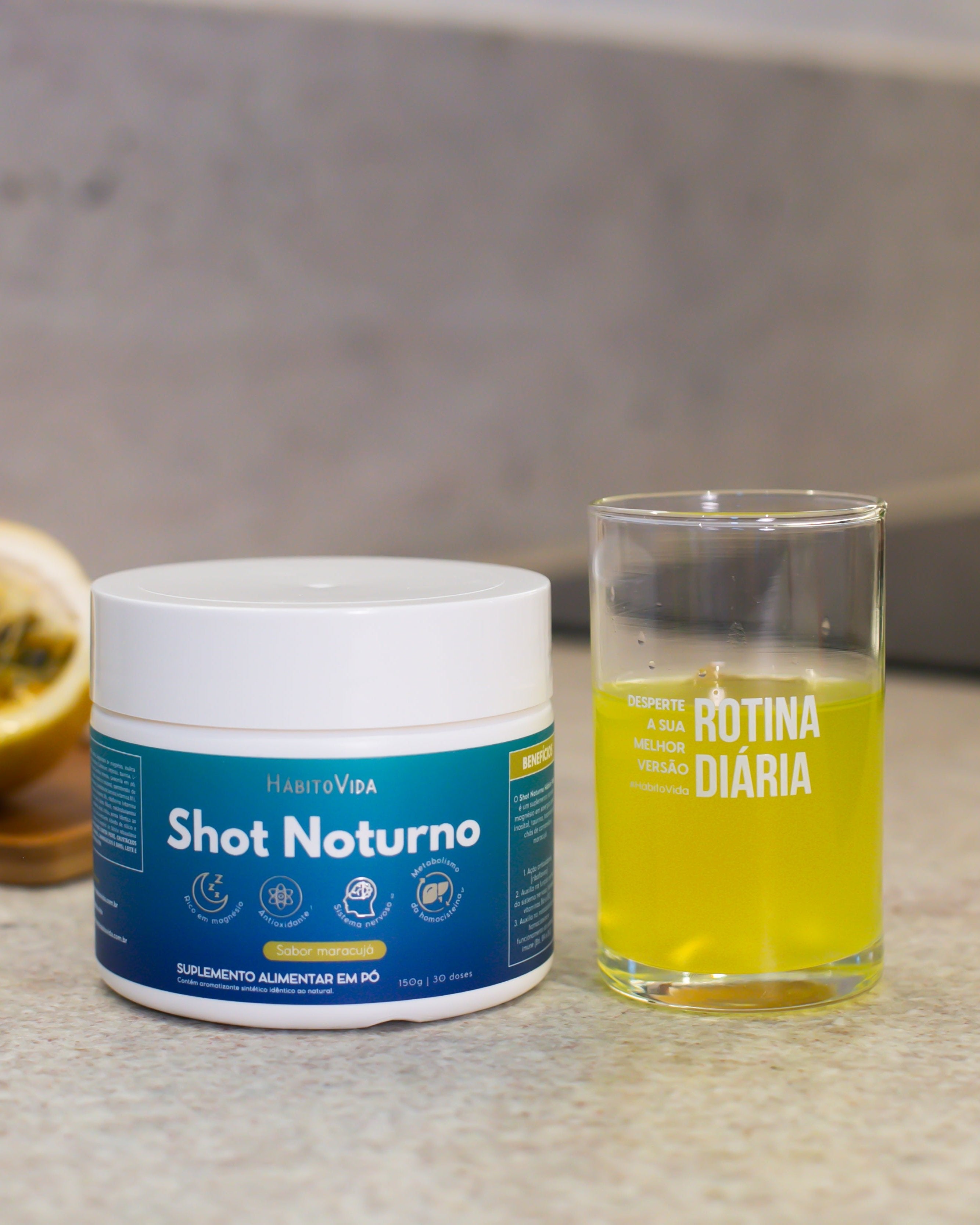 Kit com Shots Matinal e Noturno - Hábito Vida