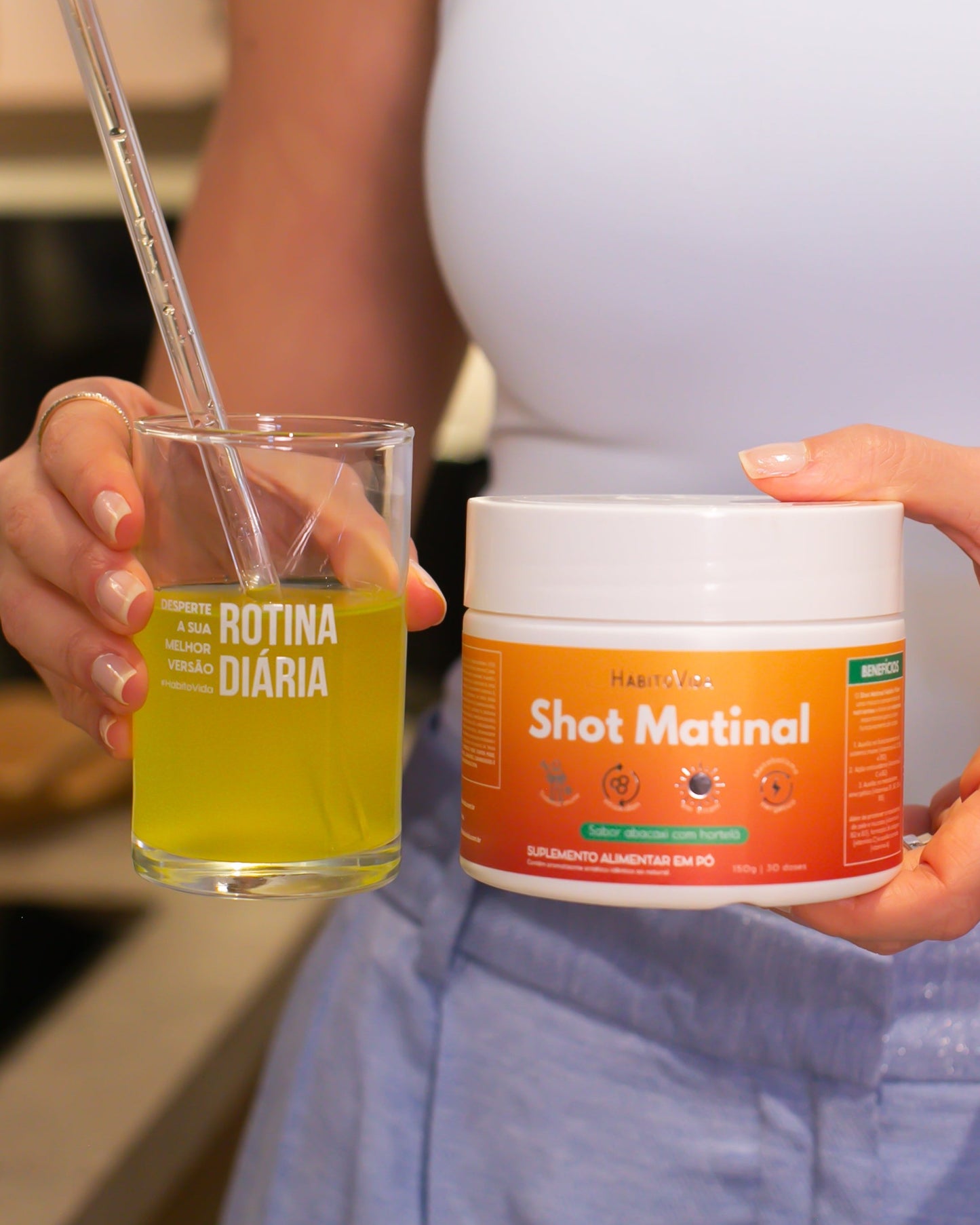 Shot Matinal 30 Doses - Sabor Abacaxi C/ Hortelã