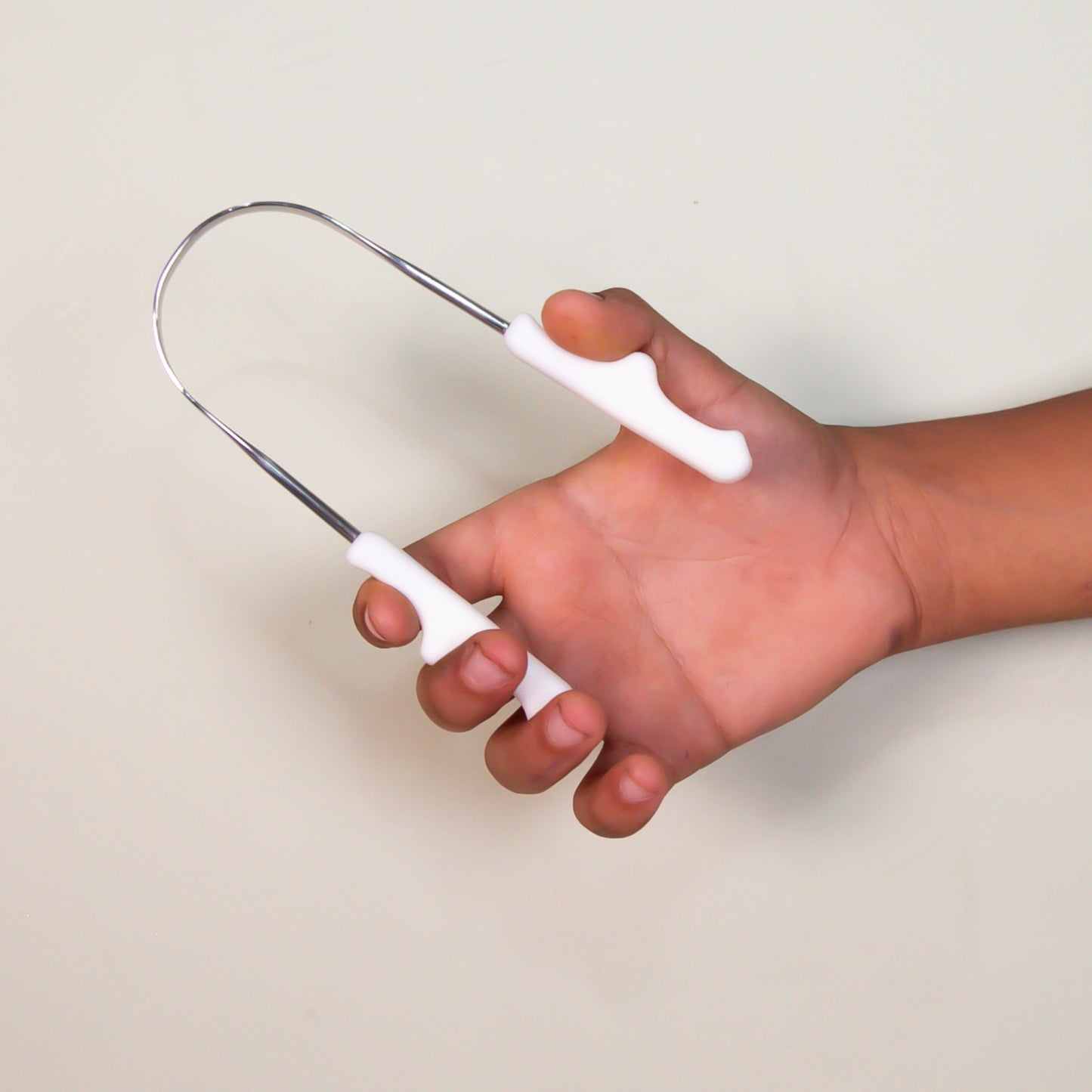 Raspador de Língua Pequeno Branco - para Crianças