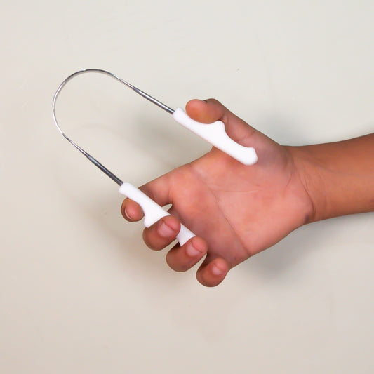 Raspador de Língua Pequeno Branco - para Crianças