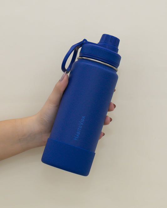 Garrafa Térmica Life Azul Escuro - 600ml