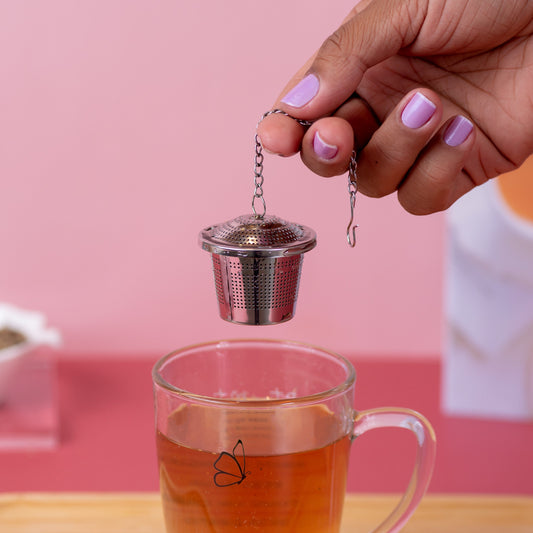 Infusor de Chá Aço Inox - Em Forma de Cestinha